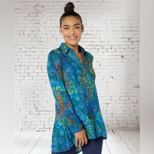 Attitudes by Renee Jersey Top L Petite NWT | Soft Stretch Comfort + Pocket